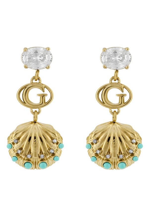 Guess Kolczyki JUBE05 124JW Złoty. Materiał: metalowe. Kolor: złoty