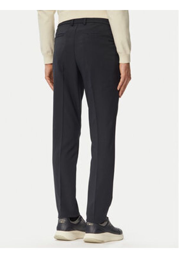 BOSS Chinosy Goc Swing 50564285 Granatowy Regular Fit. Kolor: niebieski. Materiał: syntetyk