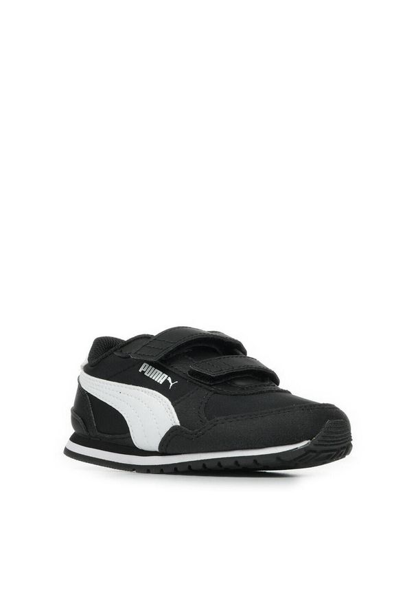 Trenerzy dla dzieci Puma ST Runner V3. Zapięcie: rzepy. Kolor: czarny, niebieski. Sport: turystyka piesza