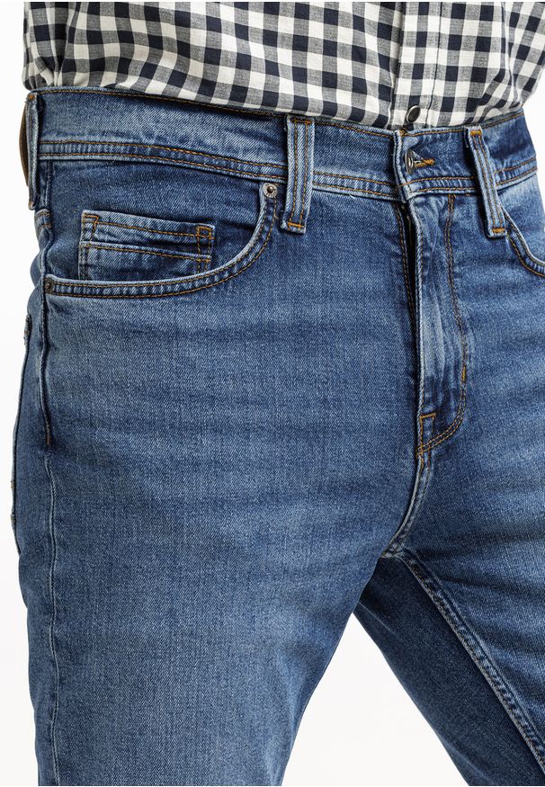 Mustang - MUSTANG VEGAS SLIM MĘSKIE SPODNIE JEANSOWE JEANSY DŻINSY DENIM BLUE 1015350 5000 682. Okazja: na co dzień. Styl: casual