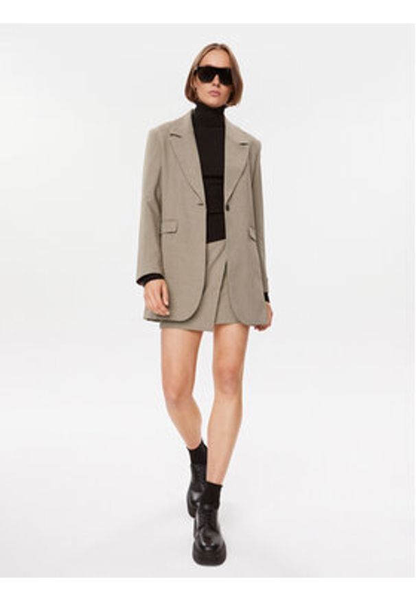 Herskind Marynarka Nat 4971519 Beżowy Regular Fit. Kolor: beżowy. Materiał: syntetyk