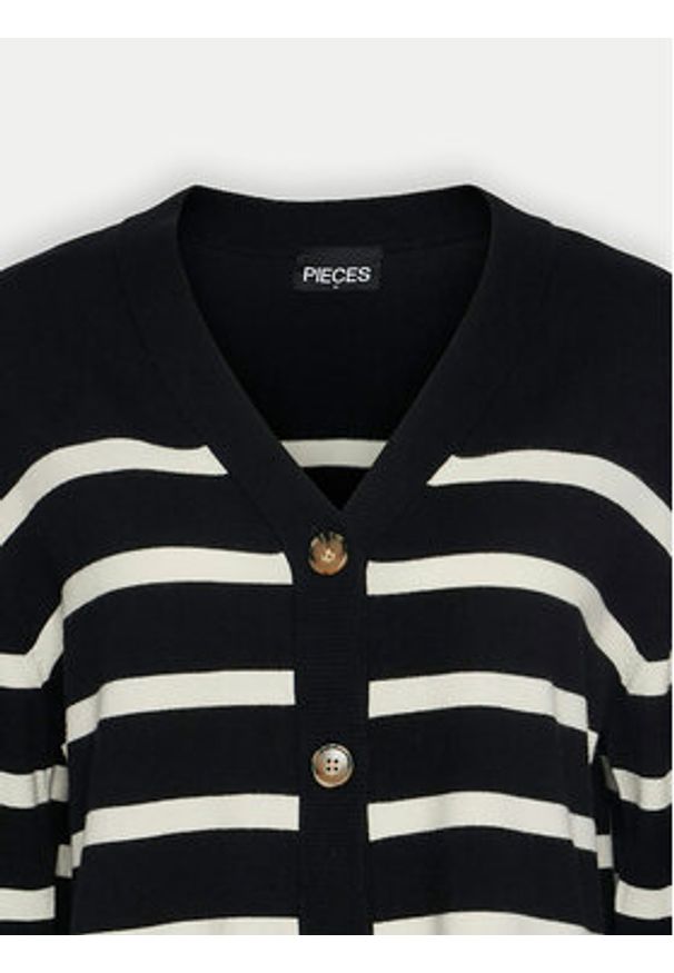 Pieces Kardigan Sia 17150971 Czarny Loose Fit. Kolor: czarny. Materiał: syntetyk