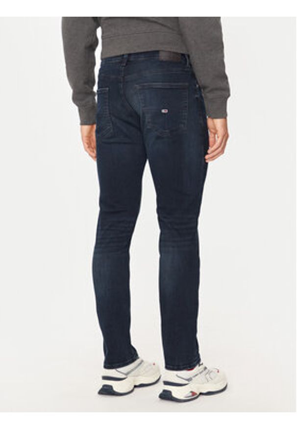 Tommy Jeans Jeansy Scanton DM0DM20386 Granatowy Slim Fit. Kolor: niebieski