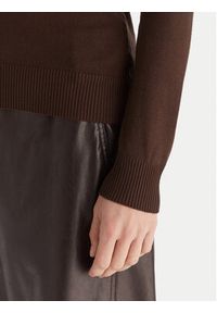 ACCESS FASHION Golf 54-8074 Brązowy Slim Fit. Typ kołnierza: golf. Kolor: brązowy. Materiał: wiskoza #3