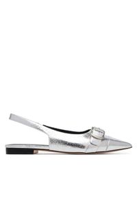 Badura Baleriny HIBISCUS-LT593-911 Srebrny. Kolor: srebrny. Materiał: skóra #1
