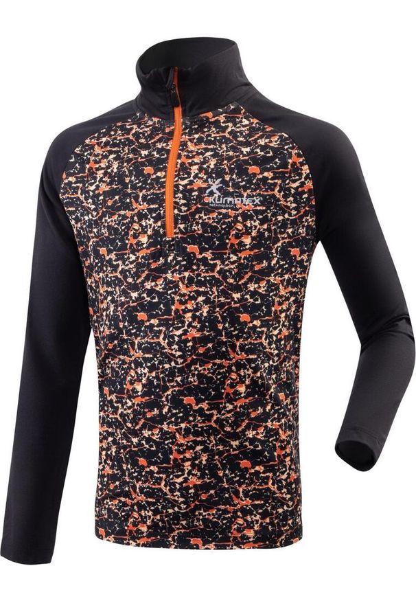 Silvini - Dziecięcy bluza Climatex Hael czarny oddychający. Kolor: zielony, brązowy, wielokolorowy. Materiał: elastan, poliester