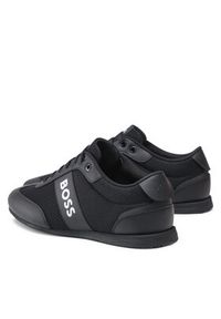BOSS - Boss Sneakersy Rushman Low 50470180 10199225 01 Czarny. Kolor: czarny. Materiał: materiał #3