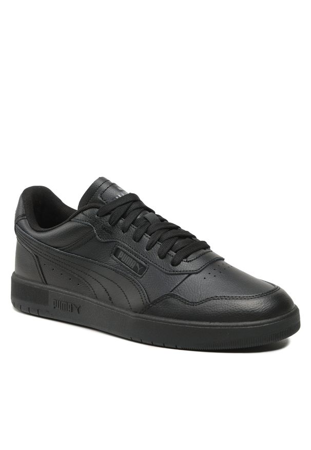 Sneakersy Puma Court Ultra 389368 01 Puma Black/Black/Shadow Gray. Kolor: czarny. Materiał: skóra