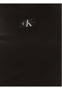 Calvin Klein Jeans Sukienka codzienna J20J222918 Czarny Slim Fit. Okazja: na co dzień. Kolor: czarny. Materiał: bawełna. Typ sukienki: proste. Styl: casual #5
