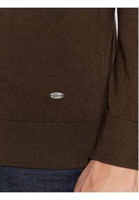 Petrol Industries Sweter M-3020-KWR002 Brązowy Regular Fit. Kolor: brązowy. Materiał: wiskoza #3