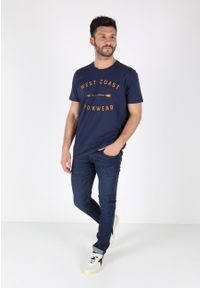 Lee - LEE WORKWEAR TEE MĘSKI T-SHIRT REGULAR FIT DARK NAVY L60BFENM 112113257