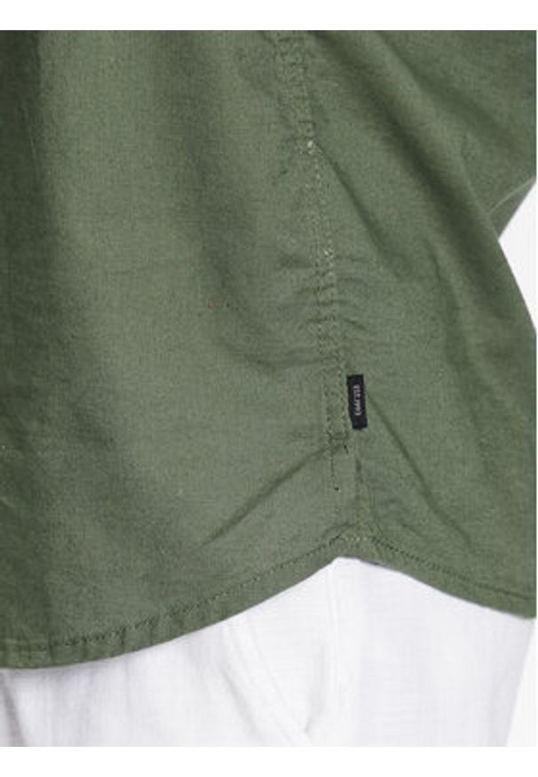 INDICODE Koszula Rollo 20-333 Khaki Regular Fit. Kolor: brązowy. Materiał: bawełna