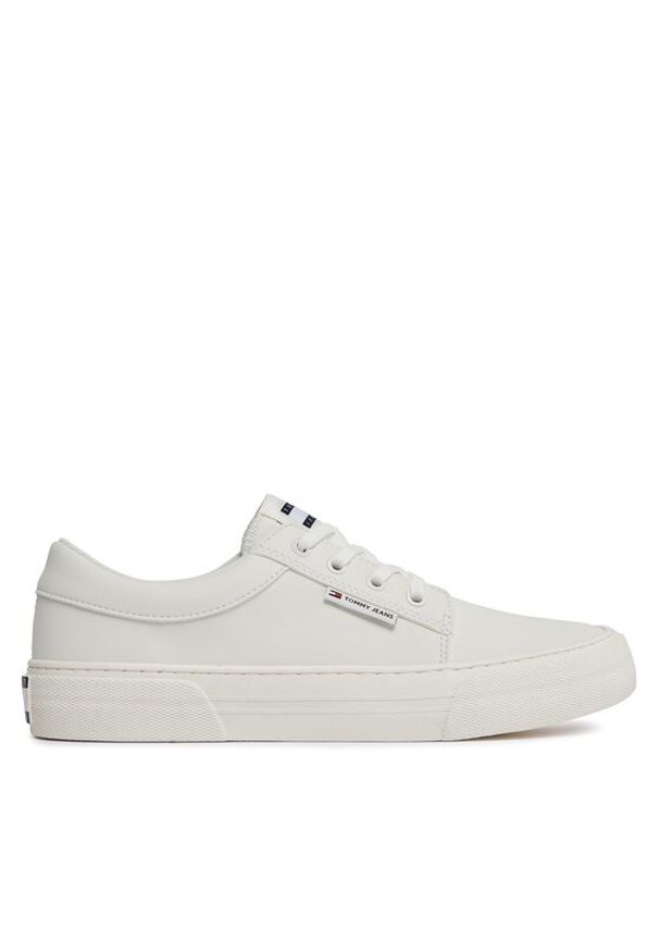 Tommy Jeans Sneakersy Tjm Vulc. Skate Derby Ess EM0EM01400 Écru. Materiał: skóra. Sport: skateboard