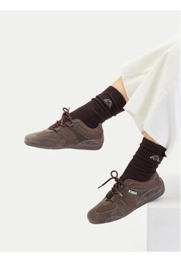 Kappa Sneakersy CEO-WP40-048Z Brązowy. Kolor: brązowy. Materiał: nubuk, skóra