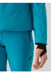 4f - Kurtka narciarska membrana Dermizax® 20 000 damska. Kolor: turkusowy. Materiał: materiał, mesh. Technologia: Dermizax. Sezon: zima. Sport: narciarstwo #2