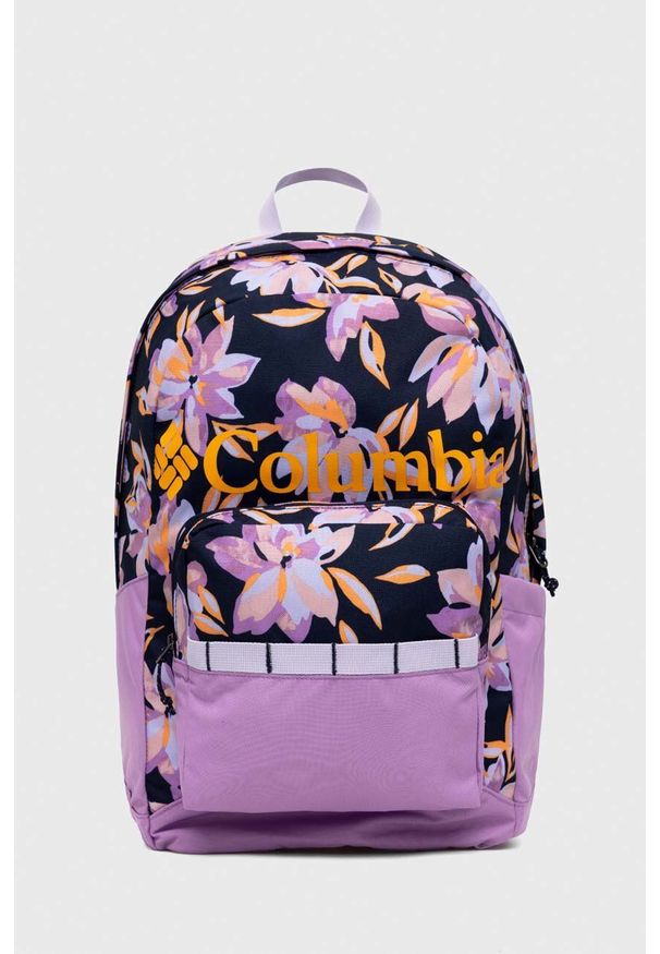 columbia - Columbia plecak kolor fioletowy duży wzorzysty. Kolor: fioletowy