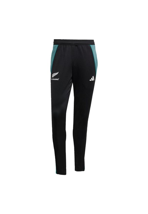 Adidas - Spodnie treningowe All Blacks. Kolor: czarny, niebieski, wielokolorowy. Sport: piłka nożna