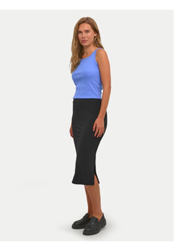 Kaffe Spódnica midi Malli 10506346 Czarny Regular Fit. Kolor: czarny. Materiał: syntetyk