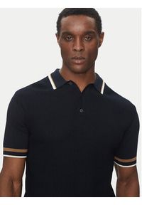 Karl Lagerfeld - KARL LAGERFELD Polo 655017 552307 Granatowy Slim Fit. Typ kołnierza: polo. Kolor: niebieski. Materiał: bawełna #3