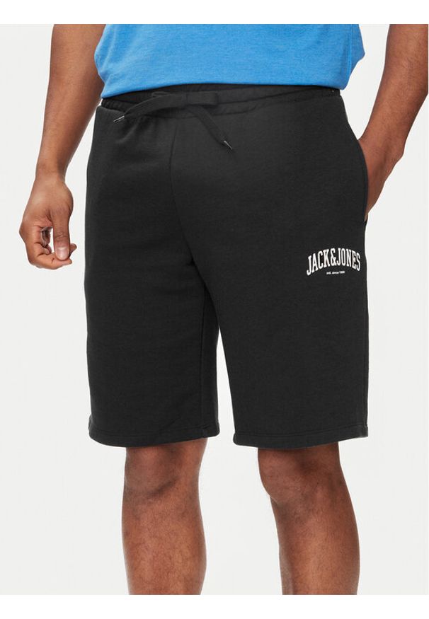 Jack & Jones - Jack&Jones Szorty sportowe Josh 12248833 Czarny Comfort Fit. Kolor: czarny. Materiał: bawełna. Styl: sportowy