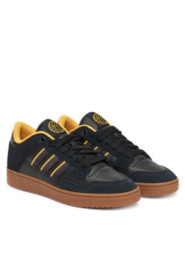 Adidas - adidas Sneakersy Rapid Court Low JR1013 Czarny. Kolor: czarny. Materiał: skóra
