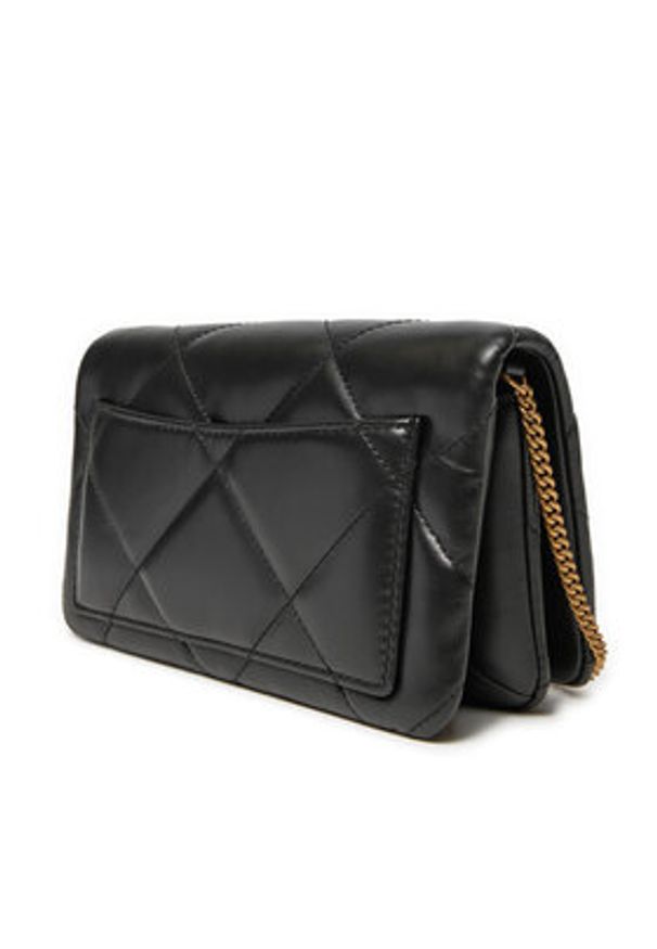 Tory Burch Torebka Kiara Charm Diamiond Quilt 162139 Czarny. Kolor: czarny. Materiał: skórzane