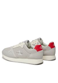 Calvin Klein Jeans Sneakersy Retro Runner Low Mix Ml Btw YM0YM00908 Beżowy. Kolor: beżowy #4