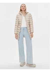 TOMMY HILFIGER - Tommy Hilfiger Kurtka zimowa Global Stripe WW0WW39221 Écru Regular Fit. Materiał: syntetyk. Sezon: zima #5