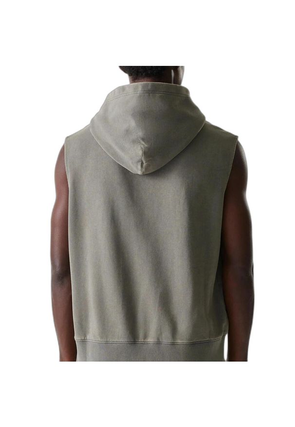 New Era - Bez rękawów z kapturem Los Angeles Lakers Washed. Typ kołnierza: kaptur. Kolor: szary. Długość rękawa: bez rękawów. Sport: koszykówka