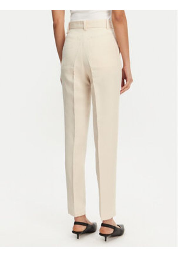 JACQUEMUS Spodnie materiałowe Le Pantalon Norma 25E251PA1381709 130 Beżowy Regular Fit. Kolor: beżowy. Materiał: len