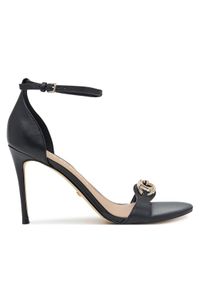 Guess Sandały FLTKAB LEA03 Czarny. Kolor: czarny. Materiał: skóra