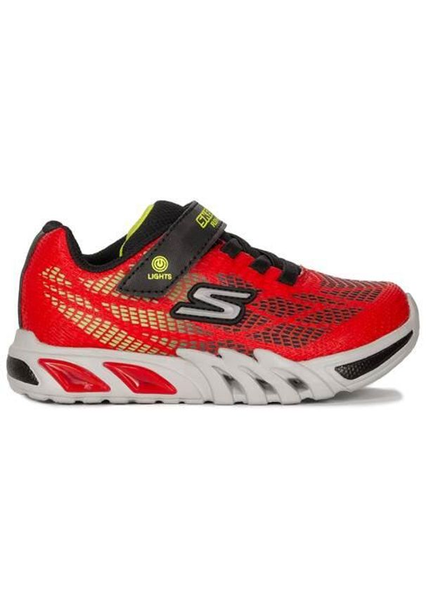skechers - Buty do chodzenia niemowlęce Skechers 400137NRDBK. Zapięcie: rzepy. Kolor: czerwony. Materiał: materiał, syntetyk, tkanina. Szerokość cholewki: normalna. Model: Skechers Sport. Sport: turystyka piesza