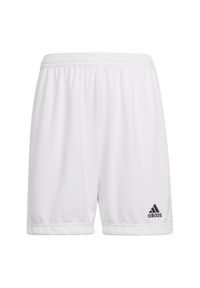 Adidas - Spodenki piłkarskie dla dzieci adidas Entrada 22. Kolor: biały. Styl: sportowy