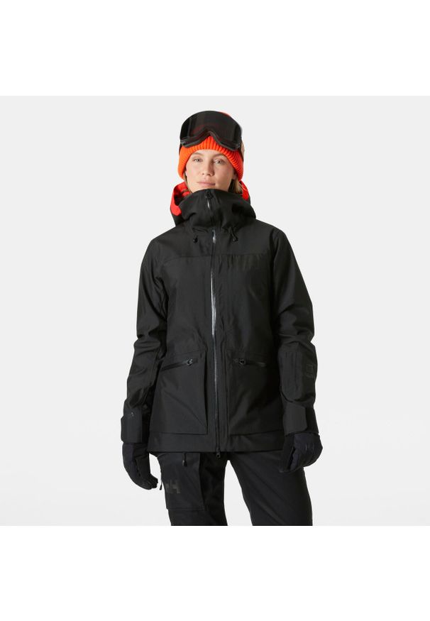 Damska kurtka narciarska Helly Hansen Powderqueen 3.0. Kolor: czarny. Sezon: zima. Sport: narciarstwo