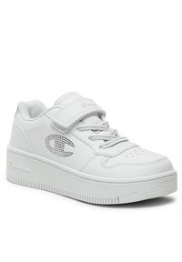Champion Sneakersy Low Cut Shoe Rebound Plat Metal G Ps S32751-WW001 Biały. Kolor: biały. Materiał: skóra