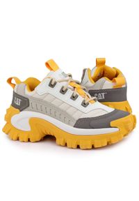 CATerpillar - Buty sportowe do chodzenia Cat INTRUDER. Kolor: biały, wielokolorowy, żółty, szary. Sport: turystyka piesza