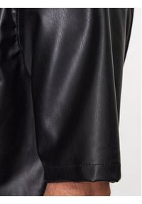 Karl Lagerfeld - KARL LAGERFELD Koszula 605931 532567 Czarny Regular Fit. Typ kołnierza: dekolt w karo. Kolor: czarny. Materiał: skóra #4
