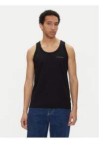 Jack & Jones - Jack&Jones Tank top Fusion 12276614 Czarny Regular Fit. Kolor: czarny. Materiał: syntetyk