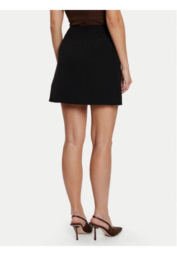 Guess Spódnica mini W5RD68 WGLO2 Czarny Regular Fit. Kolor: czarny. Materiał: syntetyk