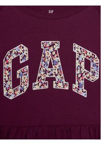 GAP - Gap Sukienka codzienna 793146-00 Fioletowy Regular Fit. Okazja: na co dzień. Kolor: fioletowy. Materiał: bawełna. Typ sukienki: proste. Styl: casual