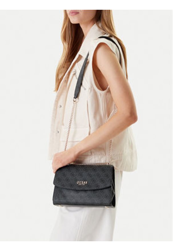 Guess Torebka Calista HWSG73 34210 Szary. Kolor: szary. Materiał: skórzane