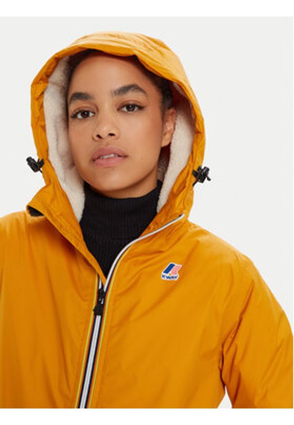 K-Way Kurtka zimowa Le Vrai 3.0 Claude K3118TW Żółty Regular Fit. Kolor: żółty. Materiał: syntetyk. Sezon: zima