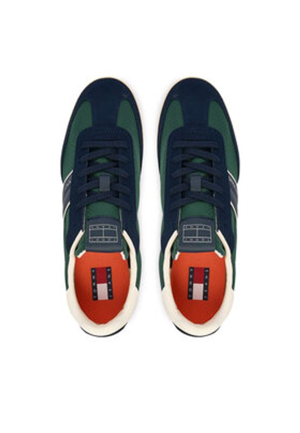Tommy Jeans Sneakersy Tjm Retro Runner Cleated Winter EM0EM01664 Granatowy. Kolor: niebieski. Materiał: materiał
