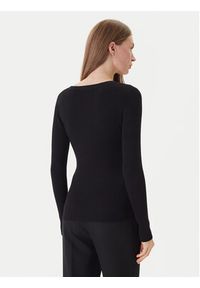 Morgan Sweter 201-MBANBI.N Czarny Slim Fit. Kolor: czarny. Materiał: wiskoza #4