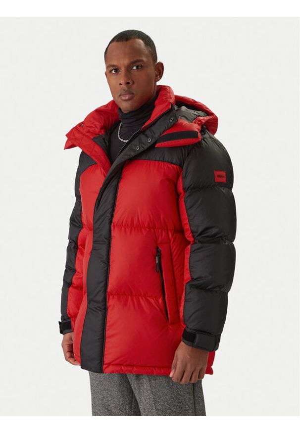 Hugo Kurtka puchowa Melmus2341 50495811 Czerwony Regular Fit. Kolor: czerwony. Materiał: syntetyk