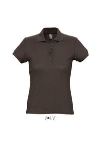 SOL'S - Polo Sol's Passion. Okazja: na co dzień. Typ kołnierza: polo. Kolor: brązowy. Styl: casual #1