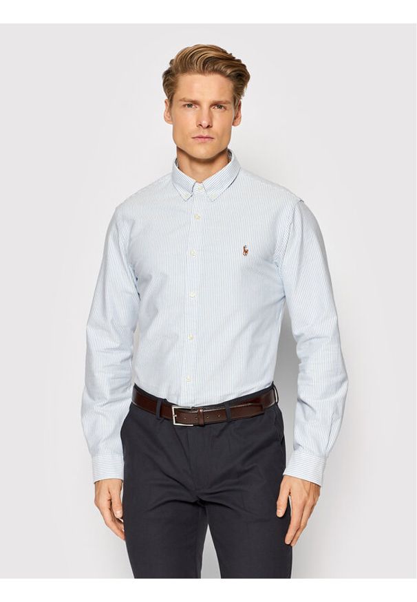 Koszula Polo Ralph Lauren. Typ kołnierza: polo. Kolor: niebieski