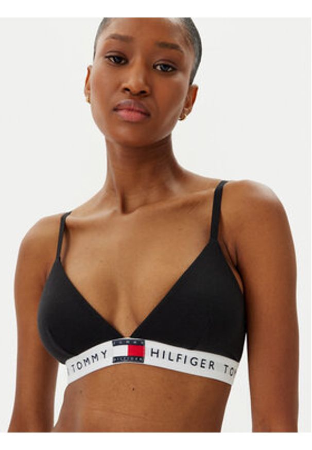 TOMMY HILFIGER - Tommy Hilfiger Biustonosz braletka UW0UW06040 Czarny. Kolor: czarny. Materiał: bawełna