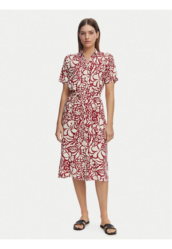 only - ONLY Sukienka koszulowa Yasmin 15357241 Czerwony Regular Fit. Kolor: czerwony. Materiał: wiskoza. Typ sukienki: koszulowe