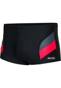 Bokserki pływackie męskie Aqua Speed Aron. Kolor: czarny, czerwony, szary, wielokolorowy